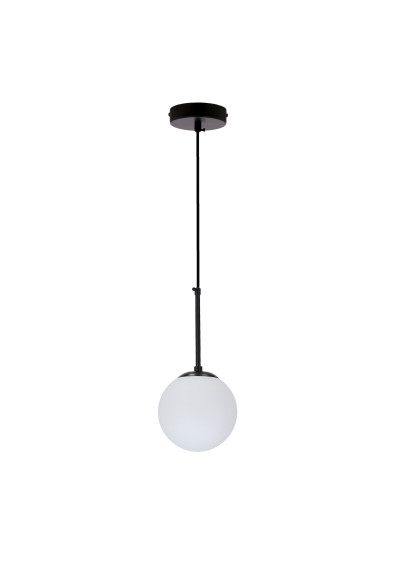 Lampa wisząca Pompei 1xE27 czarny + biały 15 cm