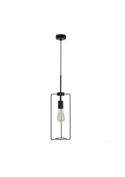 Cord pendant light 1xE27 black 25 cm