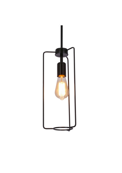 Lampa wisząca Cord 1xE27 czarny 25 cm - zdjęcie produktu 2