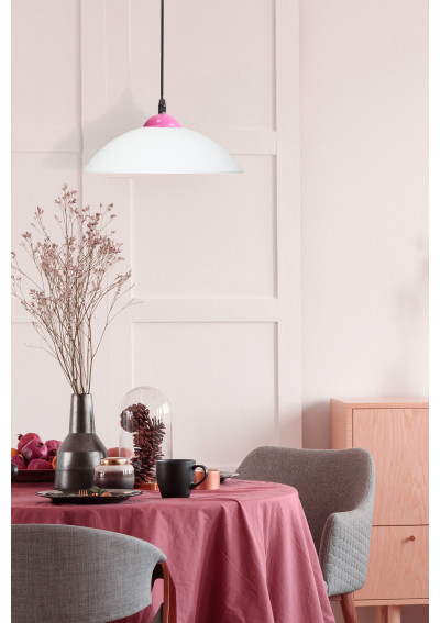 Malin pendant light 1xE27 white 28 cm - product image 1