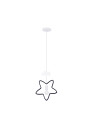 Star pendant light 1xE27 white 36 cm - product image 1