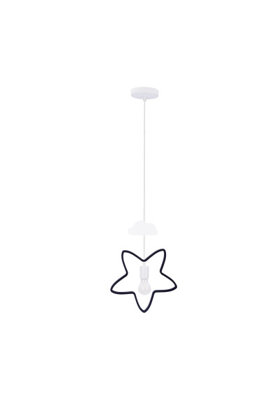 Star pendant light 1xE27 white 36 cm - product image 1