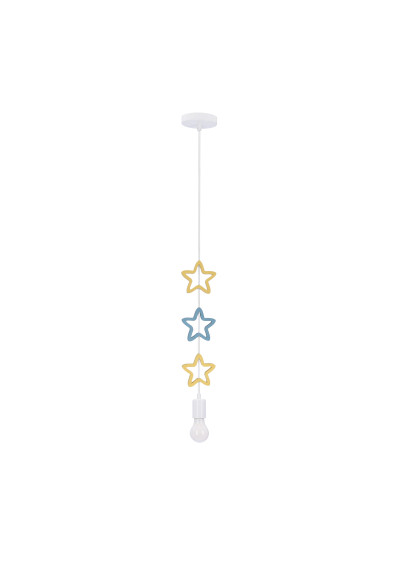 Stars pendant light 1xE27 white 11,5 cm