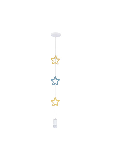 Stars pendant light 1xE27 white 11,5 cm - product image 1