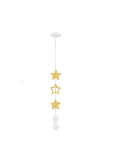 Stars pendant light 1xE27 white 11,5 cm