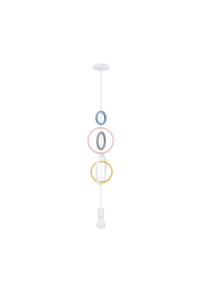 Lampa wisząca Hoops 1xE27 biały 19 cm - zdjęcie produktu 1