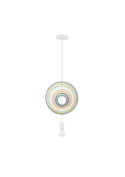 Lampa wisząca Hoops 1xE27 biały 26,5 cm