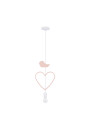 Lampa wisząca Heart 1xE27 biały 27 cm