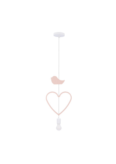 Lampa wisząca Heart 1xE27 biały 27 cm - zdjęcie produktu 1