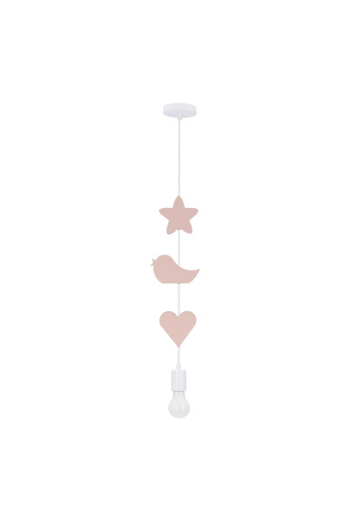 Lampa wisząca Single 1xE27 biały 15 cm