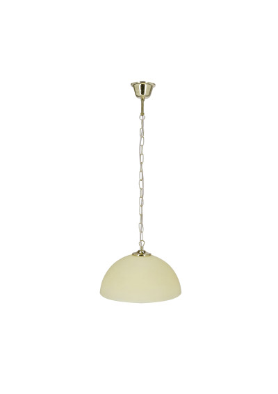 Trezza pendant light 1xE27 mosiądz, ecru 30 cm
