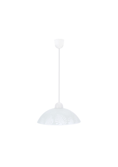 Lampa wisząca Alcara E27 biały 30 cm