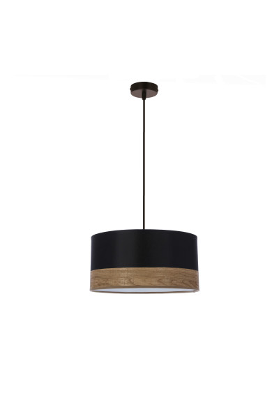 Porto pendant light black / drewniany 30 cm