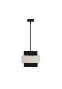 Benta pendant light 1xE27 black/cream 20 cm