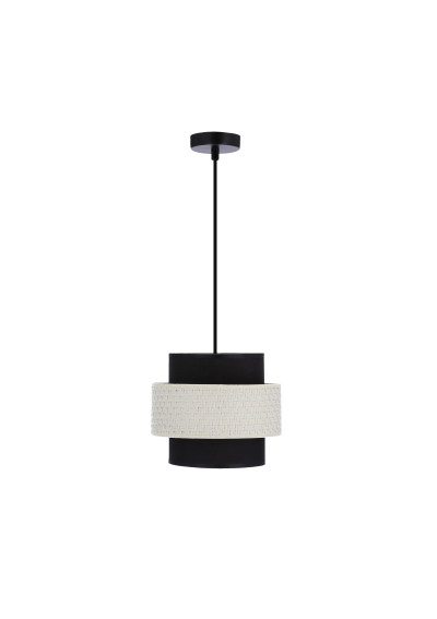 Benta pendant light 1xE27 black/cream 20 cm