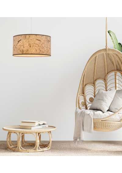 Lampa wisząca Papirus 1xE27 beżowy 30 cm - zdjęcie produktu 1