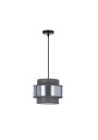 Lampa wisząca E27 E27 szaro srebrny 20 cm