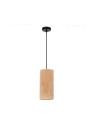 Aragona pendant light 1xE27 black, abażur korkowy 12 cm