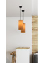 Lampa wisząca Ballo 1xE27 czarny + orzechowy 12 cm - zdjęcie produktu 1