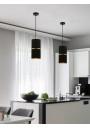 Gina pendant light 1xE27 black / gold 12 cm - product image 1