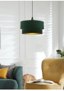 Lampa wisząca Scopello 1xE27 czarny, but.ziel/złoto 35 cm - zdjęcie produktu 1