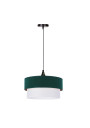Lampa wisząca Sinagra 1xE27 czarny, but.zieleń/złoto+biały 35 cm
