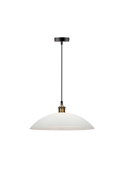 Dexter pendant light 1xE27 white / copper 40 cm