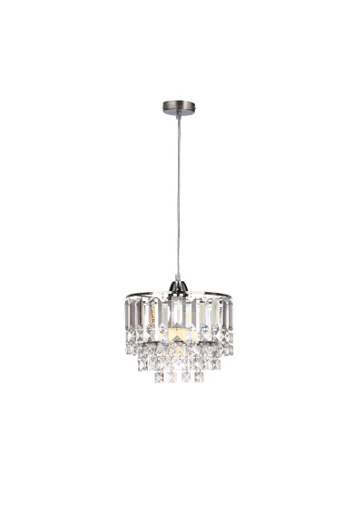 Lampa wisząca Cresta 1xE27 chromowy 22 cm