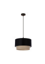 Sferia pendant light 1xE27 black / beige 25 cm