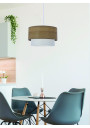 Ruben pendant light 1xE27 white / orzechowy 25 cm - product image 1