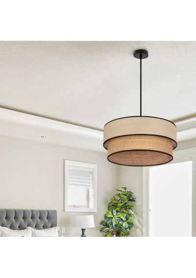 Lorenzo pendant light 1xE27 brown 45 cm