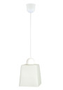 Wibra pendant light E27 white 10 cm