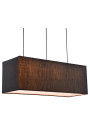 Boho pendant light 5xE14 black 76 cm