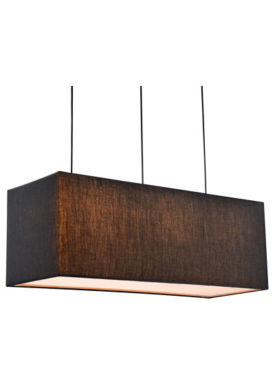 Boho pendant light 5xE14 black 76 cm