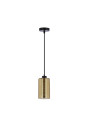 Lampa wisząca Cox E27 czarno złoty 12 cm