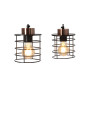 Lampa wisząca Glob 2xE27 czarny + złoty 37 cm - zdjęcie produktu 1