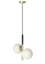 Duo pendant light 2xE14 black / gold 32,5 cm
