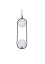 Cordel pendant light 2xG9 black / white 18,5 cm - product image 2