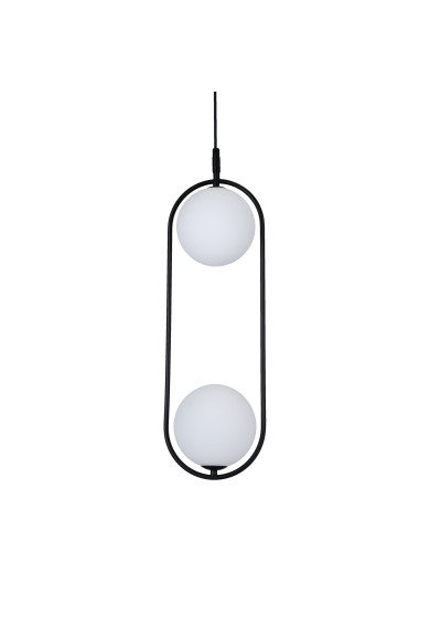Lampa wisząca Cordel 2xG9 czarny + biały 18,5 cm - zdjęcie produktu 2