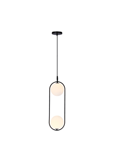 Cordel pendant light 2xG9 black / white 18,5 cm - product image 3