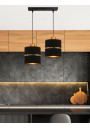 Lampa wisząca Assam 2xE27 czarny + złoty 48 cm - zdjęcie produktu 1