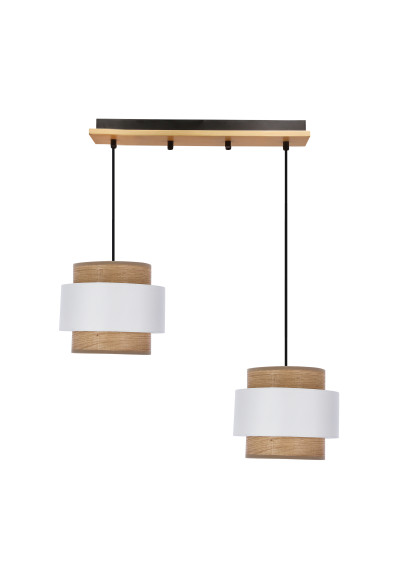 Forni pendant light 2xE27 brown 46 cm