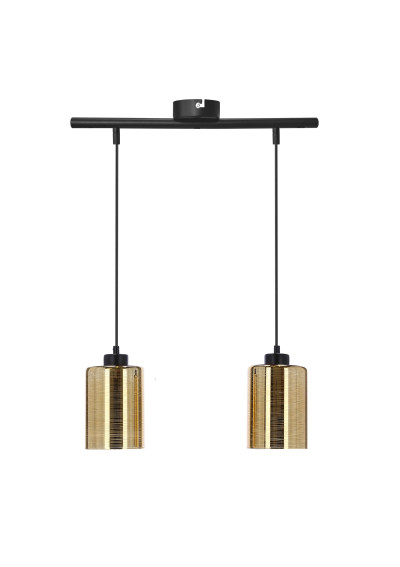Cox pendant light E27 czarno gold 45 cm