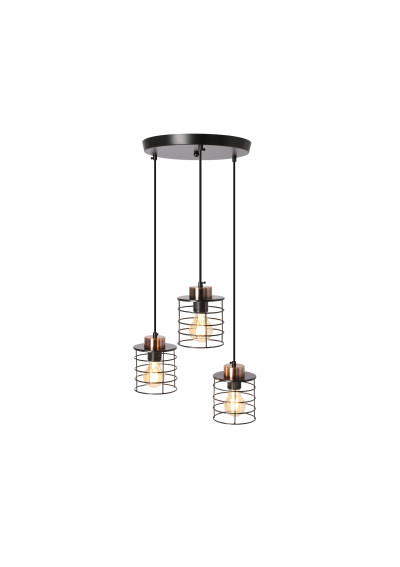 Glob pendant light 3xE27 black / gold 40 cm - product image 2