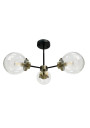 Lens ceiling light 3xE14 black / patyna mat, klosz clear 60 cm