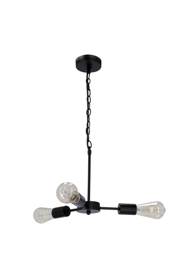Sparta pendant light 3xE27 black 36 cm