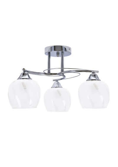Lampa sufitowa Prego 3xE27 chromowy + bezbarwny 48 cm