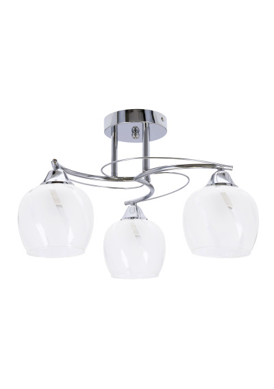 Prego ceiling light 3xE27 chromee / clear 48 cm - product image 1