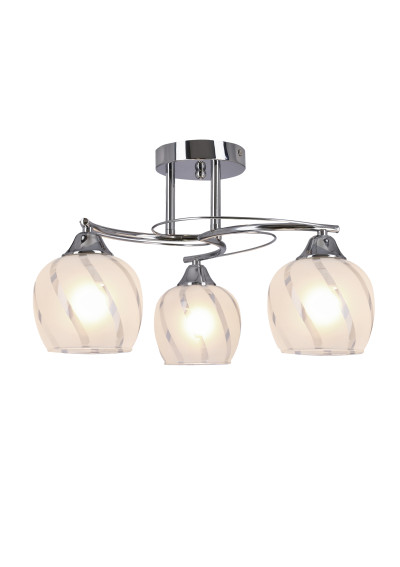 Lampa sufitowa Prego 3xE27 chromowy + bezbarwny 48 cm - zdjęcie produktu 2