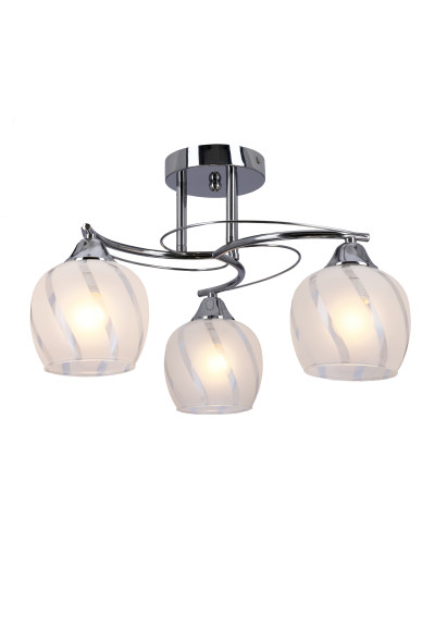 Lampa sufitowa Prego 3xE27 chromowy + bezbarwny 48 cm - zdjęcie produktu 3